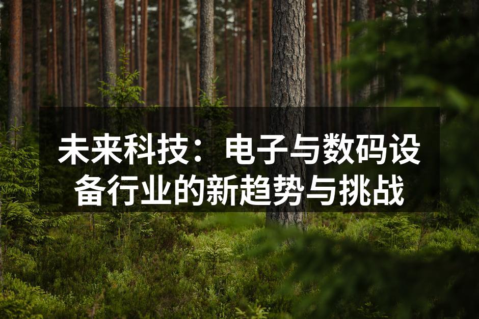 未来科技：电子与数码设备行业的新趋势与挑战